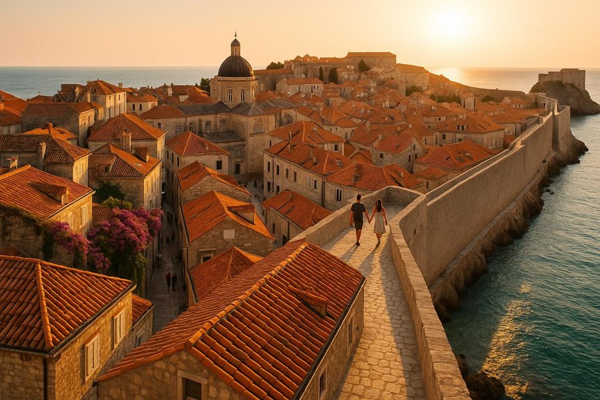 medieval walls cinematic scenery